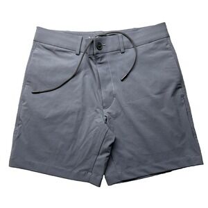 Western Rise Mens Shorts 31 Grey Nylon Chino 7 Inch Inseam Regular Fit